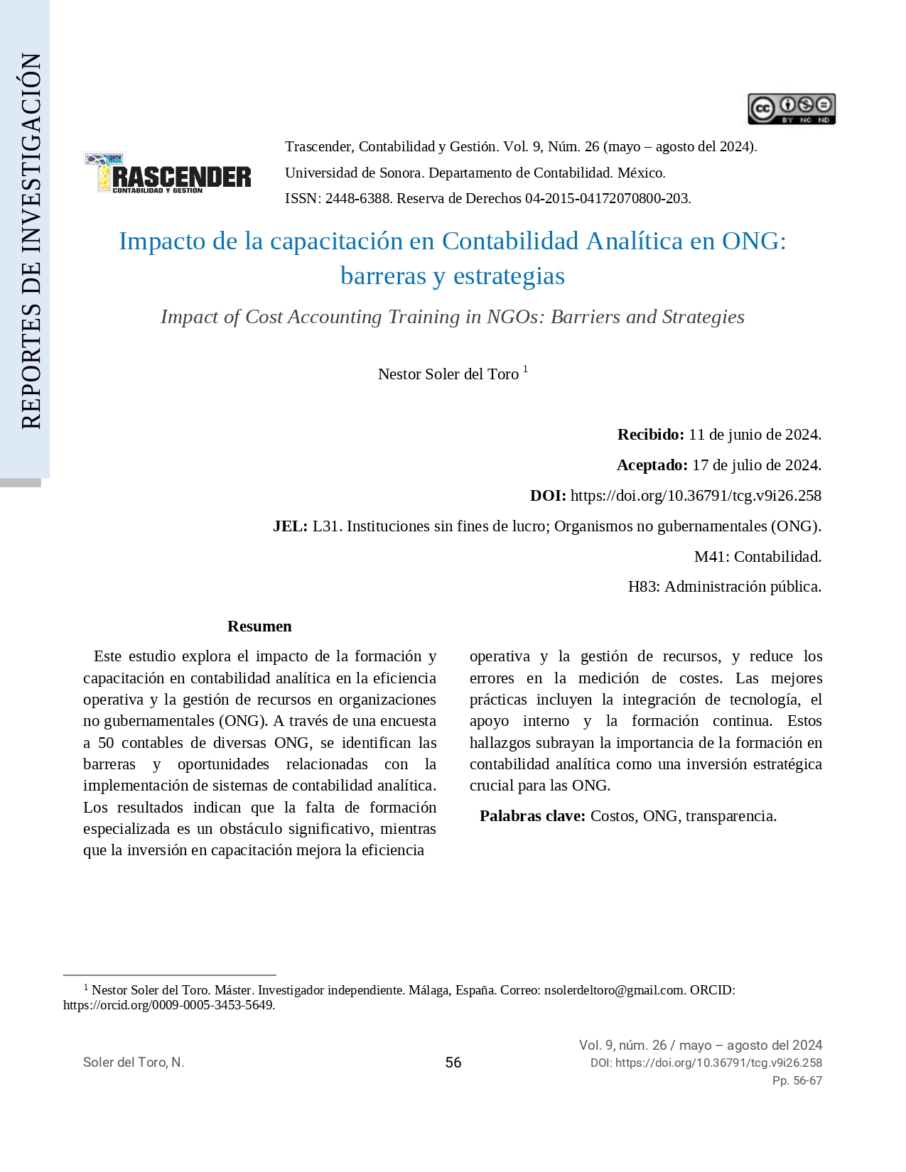 Impact of Cost Accounting Training in NGOs: Barriers and Strategies